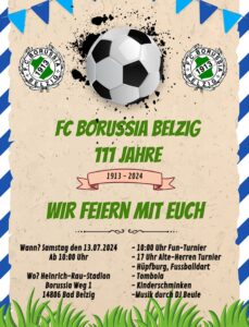 111 Jahre FC Borussia Belzig @ Heinrich-Rau-Stadion Belzig | Bad Belzig | Brandenburg | Deutschland