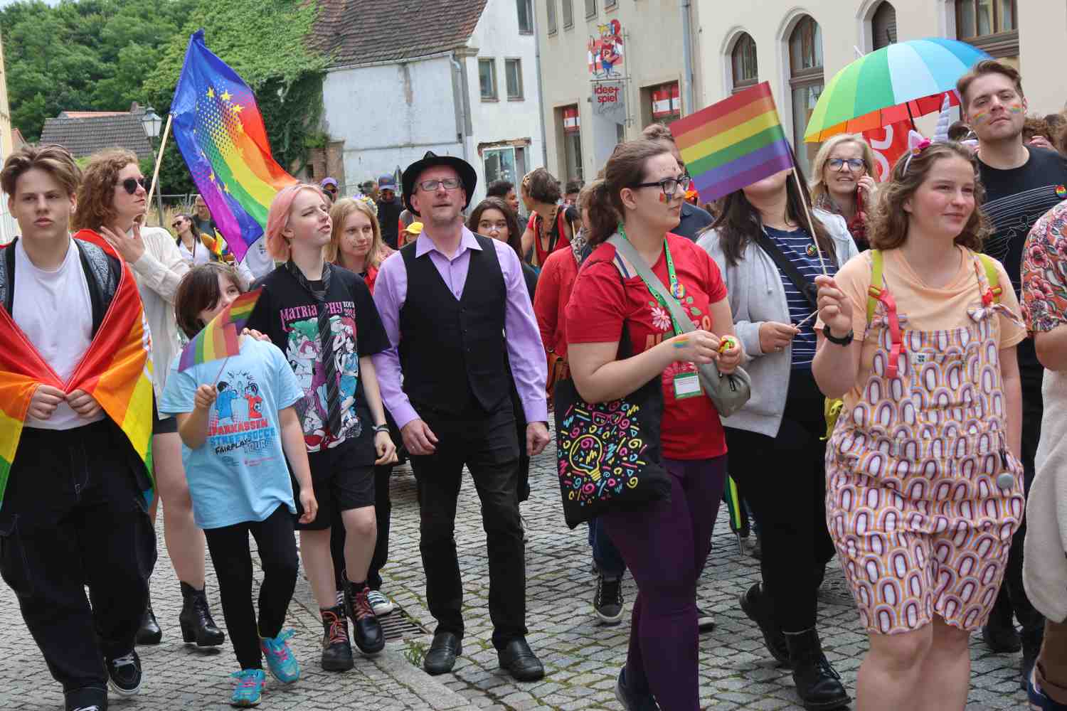 Christopher street day,bad belzig,queere menschen,demonstration bad belzig,