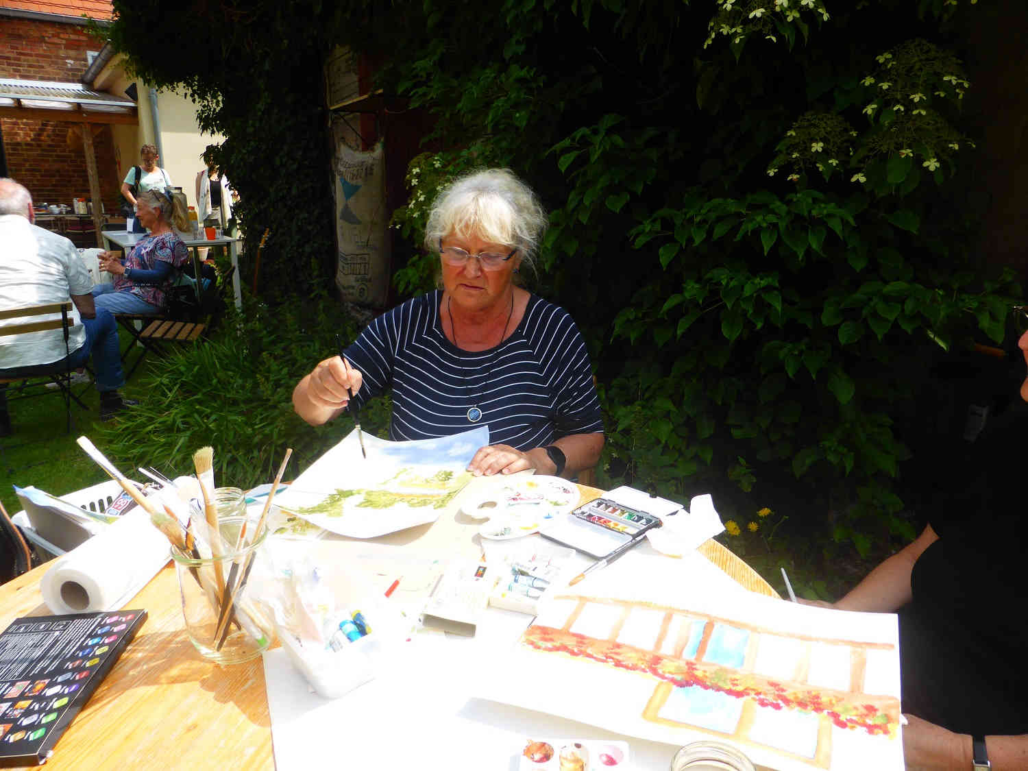 flämingfarbenfest,aquarellsonntag,alte schule wiesenburg,schloss wiesenburg,park wiesenburg,naturparkverein hoher fläming