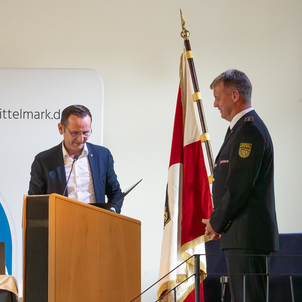 Landrat Marko Köhler (links) und Jan Ehlers