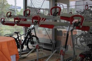 Fläming bahnhof bad belzig, vbb mobilstation,fahrradparkhaus,robert crumbach, parkyourbike, vbb, tourismusverband fläming, infravelo