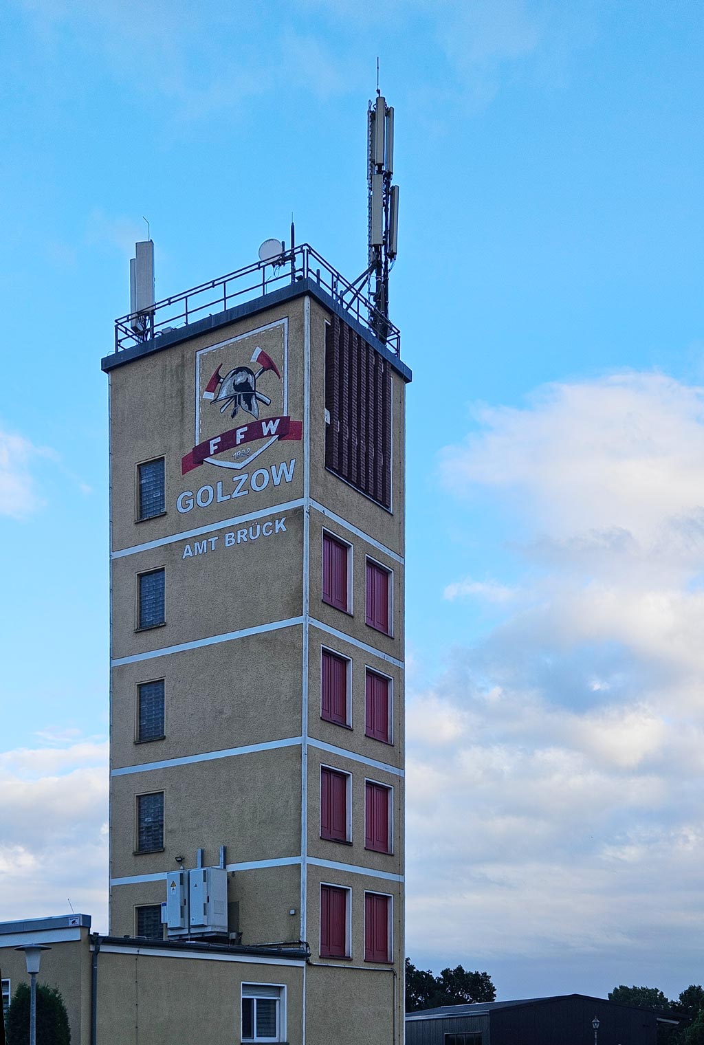 Schlauchturm der FF Golzow