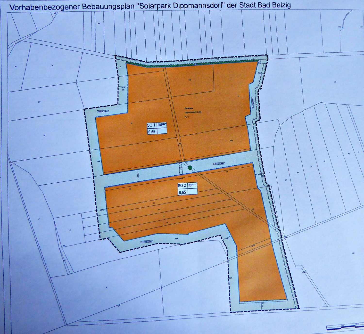 Lageplan Solarpark Dippmannsdorf